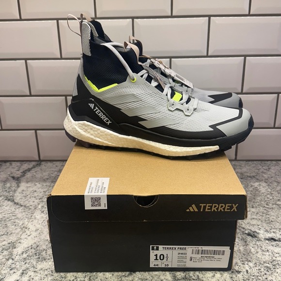 Adidas Terrex Free Hiker 2‎ Mens 10.5 Hiking Shoes Grey Black Pulse Lime IF4923 main image 10